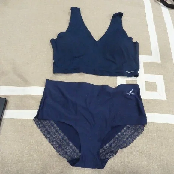 Nautica bralette and matching panties XL - Picture 1 of 6